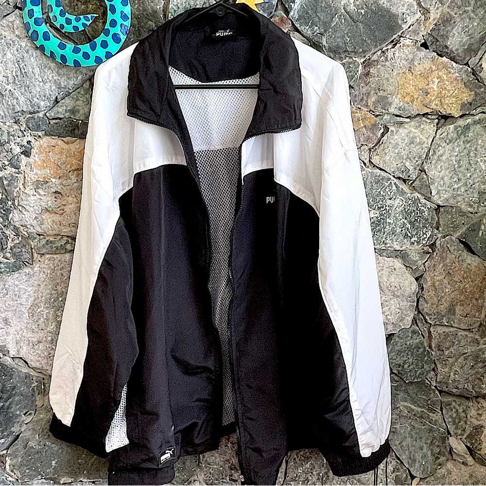 Puma Lightweight Performance Athletic Jacket Blac… - image 1